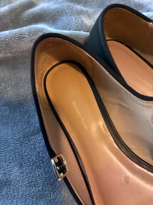 Classic Black Leather Mary Jane Ballet Flats thumbnail 4