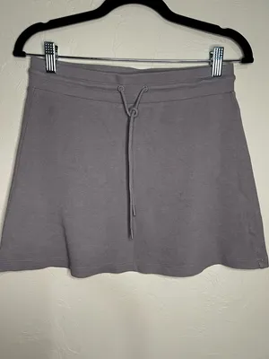 Sunday‎ Best Waffle Knit Lavender Pull On Mini Skirt Purple thumbnail 2