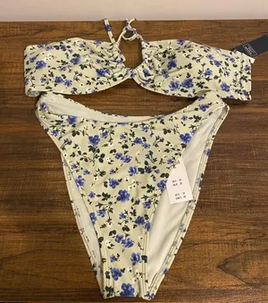 NWT Abercrombie & Fitch Bikini Large Top Small Bottoms thumbnail 1