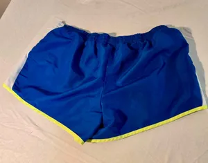 Danskin Now Girls Athletic Running Shorts Cobalt Blue Neon Trim XL 16-18 W-212 thumbnail 1