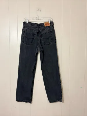 Levi’s ’94 Baggy Jeans Faded Black High Rise Distressed Size 29 thumbnail 9