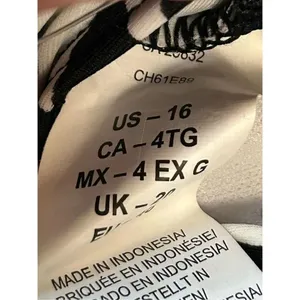 Chaps Swimsuit Top Size 16 nwt Black White (0822) thumbnail 3