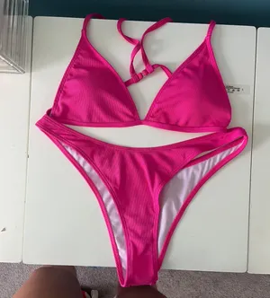 SheIn Hot Pink Bikini Set thumbnail 1