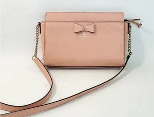 Kate Spade Baldwin Street Angelica Bow Crossbody Bag Rosycheeks Pink Leather thumbnail 1