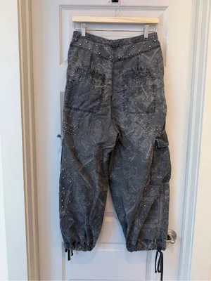 Free People Fly Away Studded Balloon Pants Size 6 thumbnail 2