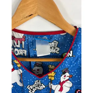 Disney Frosty the Snowman Short Sleeve Scrub Top Size XS thumbnail 2