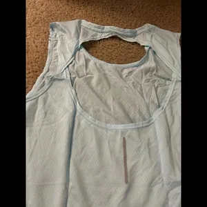 top light blue tank gym work out size xl thumbnail 2