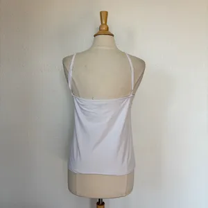 Derek Heart White Striped Butter Soft Tank Top thumbnail 4
