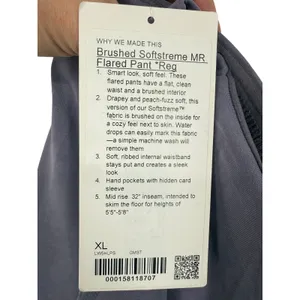 NWT Lululemon Brushed Softstreme Mid-Rise Flared Pant Grape Mist Size XL LW5HLPS thumbnail 5