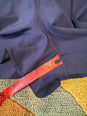 NWT Offline by Aerie High Rise Navy Athletic Shorts Split Hem Cutout Size Small thumbnail 4