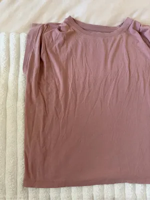 LOFT Mauve Crewneck Tee thumbnail 2