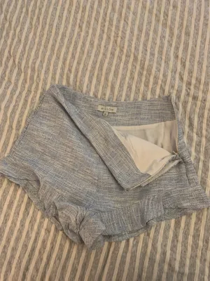 Willow Boutique Powder Blue Boucle Tweed Shorts Set thumbnail 5