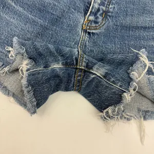 Rolla’s Original Short High Rise Cut Off Medium Juliet Wash Blue Denim Shorts thumbnail 14