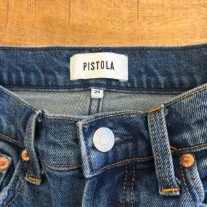 Pistola Eli Barrel Jeans 24 Augustus‎ Wash High Rise Arched Cropped Blue Denim thumbnail 7