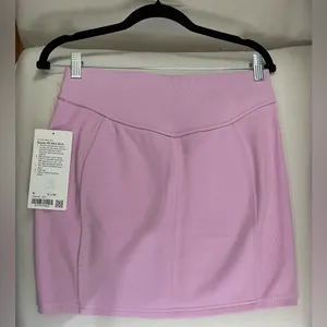 Lululemon NWT Scuba High Rise Mini Skirt Vitapink Size M thumbnail 8