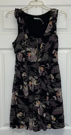 Urban Outfitters Kimchi Blue Navy Floral Sleeveless Mini Dress thumbnail 1