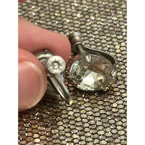 925 sterling silver earrings no hole tarnished 3.92g h20 thumbnail 7