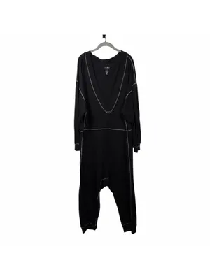 Natural Life Black Cotton Harem Jumpsuit Size XL thumbnail 2