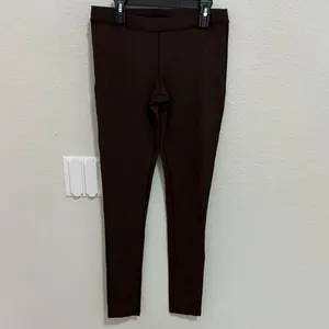 Prana 7/8 Leggings Chocolate Brown Low Rise Small thumbnail 2
