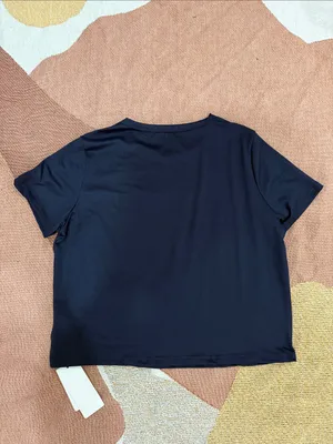 Navy Boxy Short-Sleeve Tee Shirt thumbnail 5