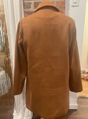 Womens Fall Tan Dress Coat Jacket M Forever21 thumbnail 3