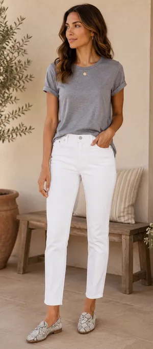 Banana Republic Premium Denim White Skinny Jeans Size 30 Ankle thumbnail 1