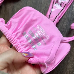 Alo x Frankie's Bikinis 90s Pink Bikini Bottom thumbnail 4