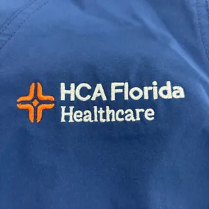 Carhartt Liberty V-Neck Scrub Top Navy Blue HCA Florida Healthcare Women S thumbnail 6
