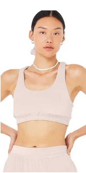Alo Velour Glimmer Scoop Neck Bra Size XS Lightweight thumbnail 1