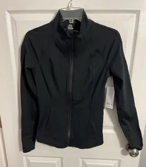 Yogalicious Lux Rebel Flare Full Zip Jacket Black Size S New With Tags thumbnail 1