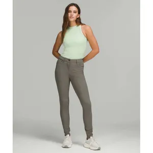 Lululemon City‎ Sleek 5 Pocket High Rise Skinny Pant Grey Sage 29 EUC thumbnail 12