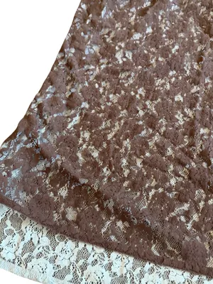 Free People FP One Solene Iced Chocolate High Low Maxi Skirt Stretch Lace NWT thumbnail 5