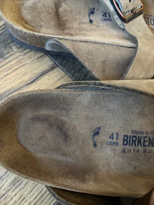 Birkenstock Classic Leather 2 Strap Slide in Taupe Brown EU 41 / US 10 Women’s thumbnail 4