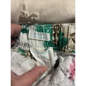 Coastal Linen Wide Leg Capri Pants Cynthia Rowley Amalfi Coast L Euro Summer thumbnail 6