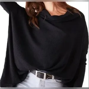 Free People Juicy Long Sleeve thermal Top in black ‎ size XS NWT msrp $88 thumbnail 1