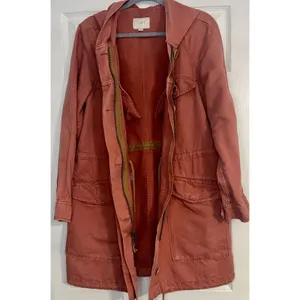 Ann Taylor burnt orange Jacket / Coat Women's size XS Knee Length Hood thumbnail 11