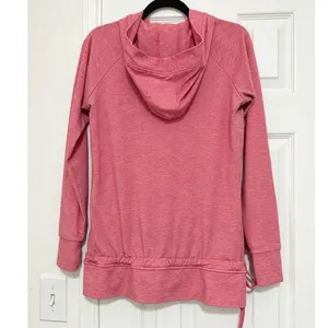 KUHL Pink Heather Hooded Pullover Tunic Sweatshirt Thumbholes Women's Small thumbnail 5