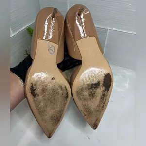 Kurt Geiger London Nude Patent Leather Pointed Toe Kitten Heels Women’s Size 7 thumbnail 8