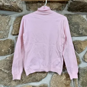 Tommy Hilfiger Y2K Bubble Gum Pink Thin Turtleneck Sweater thumbnail 3