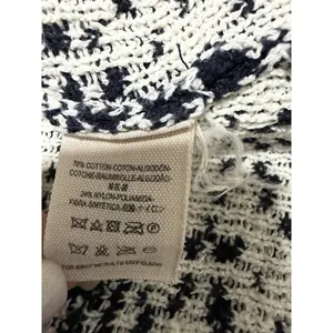 Free People Mandella‎ Intarsia Cardigan Knit Jacket Black/White Women's Size Lg thumbnail 15