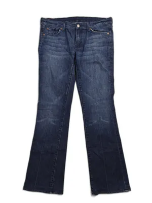 Women 7 For All Mankind Bootcut Jeans Blue Size 31 thumbnail 1