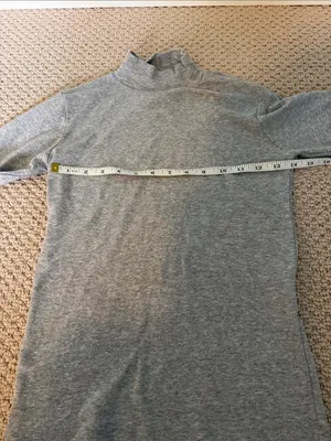 Brandy Melville One Size fits XS-Small Women's Grey Mock Neck Sweater thumbnail 3