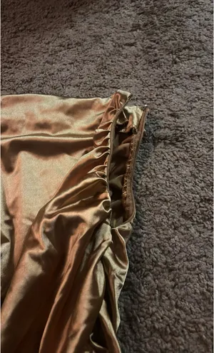 Gold ruffled skirt thumbnail 2