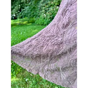 Free People Maisie Tunic Tank Blush M Crochet Keyhole Lace Swing Top Peplum thumbnail 2