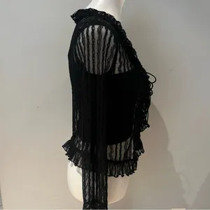 Liberty Love | Lace up See Through Top thumbnail 3