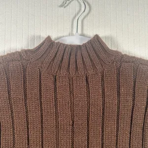 Jones New York Womens Small Brown Sweater Long Sleeve Knit Pullover thumbnail 14