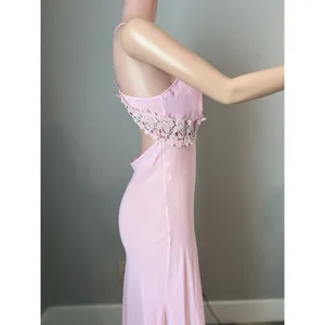 D'ELEGANCE LINGERIE Slip PINK SPAGETTI MEDIUM MAXI FLORAL LACE LIGHTWEIGHT#95 thumbnail 11