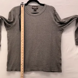 Eddie Bauer Waffle Knit Thermal Shirt‎ Gray Small thumbnail 10