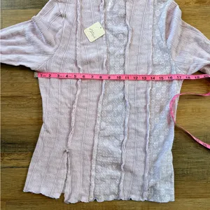 Free People Orchid Dust Long Sleeve Top NWT thumbnail 6