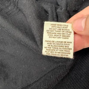 Free People Black Linen Blend Batwing Cardigan Open Front Knit Sweater XS/S‎ thumbnail 10